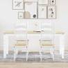  5 Piece Dining Set Panama White Solid Wood Pine Colour white Length 180 cm Number of 1 Number of Pieces 4 