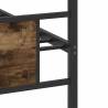 Smoked Oak Bed Frame 75x190 cm - Engineered Wood Small Single