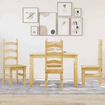 5 Piece Dining Set Panama | Solid Wood Pine - HipoMarket UK