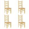 5 Piece Dining Set Panama | Solid Wood Pine - HipoMarket UK