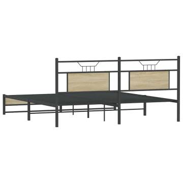 Sonoma Oak Bed Frame 160x200 cm - Stylish & Durable