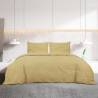 Taupe Duvet Cover Set 200x200 cm - Light-weight Microfiber