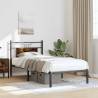 Smoked Oak Bed Frame 80x200 cm - Durable & Stylish | HipoMarket