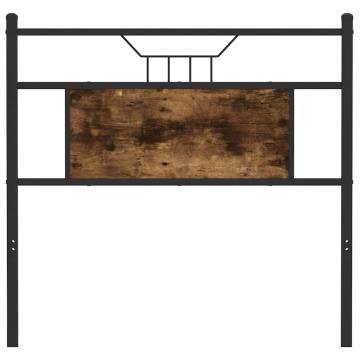 Stylish Smoked Oak Headboard - Durable & Industrial Design