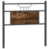 Stylish Smoked Oak Headboard - Durable & Industrial Design