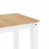 3 Piece Dining Set Panama - White Solid Wood Pine