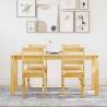  5 Piece Dining Set Panama Solid Wood Pine Colour natural Length 160 cm Model 4x chair Number of 1 