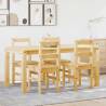 5 Piece Dining Set Panama Solid Wood Pine - Stylish & Durable