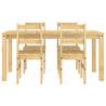 5 Piece Dining Set Panama Solid Wood Pine - Stylish & Durable