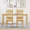  5 Piece Dining Set Panama Solid Wood Pine Colour natural Length 160 cm Number of 1 Number of Pieces 4 