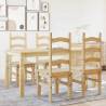 5 Piece Dining Set Panama | Solid Wood Pine - Hipomarket