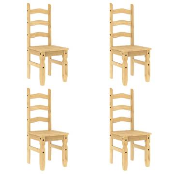 5 Piece Dining Set Panama | Solid Wood Pine - Hipomarket