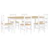 7 Piece Dining Set Panama - Solid Wood Pine | HipoMarket