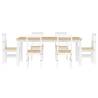 7 Piece Dining Set Panama - Solid Wood Pine | HipoMarket