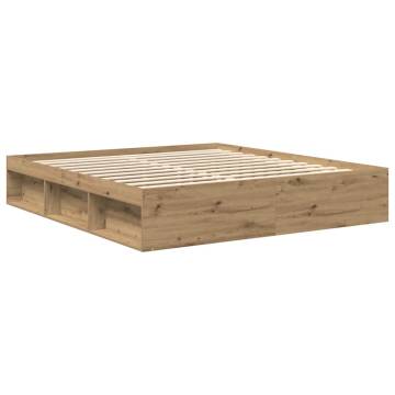 Artisan Oak Bed Frame 200x200cm - Durable & Stylish