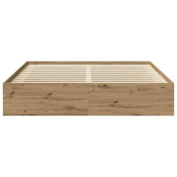 Artisan Oak Bed Frame 200x200cm - Durable & Stylish