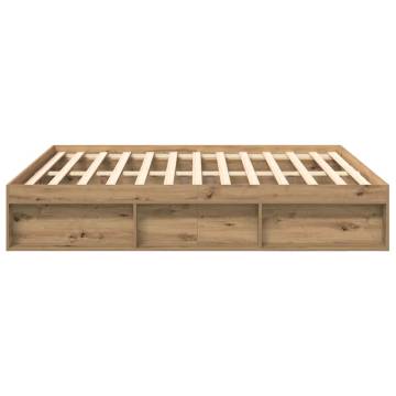 Artisan Oak Bed Frame 200x200cm - Durable & Stylish