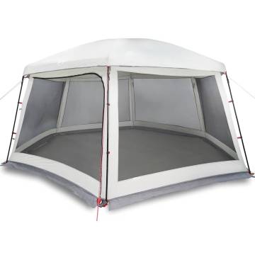 Pool Tent with Removable Fly & Mesh Walls - Grey 618x532 cm