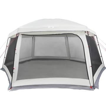 Pool Tent with Removable Fly & Mesh Walls - Grey 618x532 cm