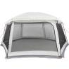 Pool Tent with Removable Fly & Mesh Walls - Grey 618x532 cm