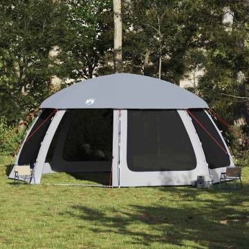 Pool Tent with Removable Fly & Mesh Walls - 612x612 cm Grey