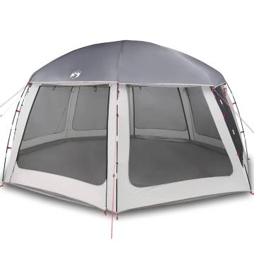 Pool Tent with Removable Fly & Mesh Walls - 612x612 cm Grey