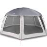 Pool Tent with Removable Fly & Mesh Walls - 612x612 cm Grey