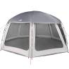 Pool Tent with Removable Fly & Mesh Walls - 612x612 cm Grey