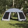 Pool Tent with Removable Fly & Mesh Walls - 612x612 cm Grey