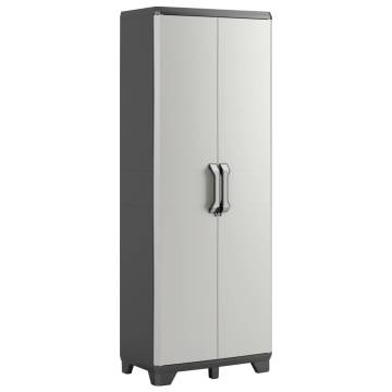 Keter Multipurpose Storage Cabinet - Black and Grey 182 cm