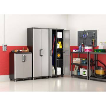 Keter Multipurpose Storage Cabinet - Black and Grey 182 cm