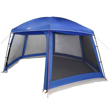 Pool Tent with Removable Fly & Mesh Walls - Azure Blue 512x458 cm