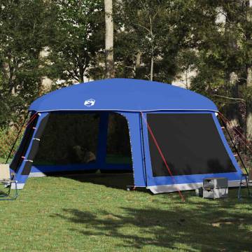 Pool Tent with Removable Fly & Mesh Walls - Azure Blue 670x590 cm