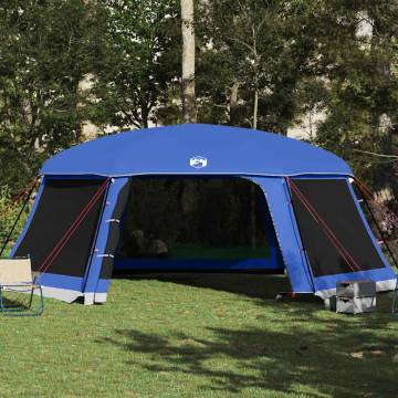 Pool Tent with Removable Fly & Mesh Walls - Azure Blue 670x590 cm