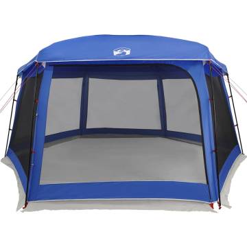 Pool Tent with Removable Fly & Mesh Walls - Azure Blue 670x590 cm