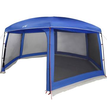 Pool Tent with Removable Fly & Mesh Walls - Azure Blue 670x590 cm