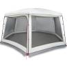 Pool Tent with Removable Fly & Mesh Walls - Grey 670x590 cm