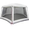 Pool Tent with Removable Fly & Mesh Walls - Grey 670x590 cm