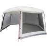 Pool Tent with Removable Fly & Mesh Walls - Grey 670x590 cm