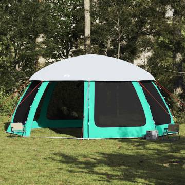 Pool Tent with Removable Fly & Mesh Walls - Sea Green 612x612 cm