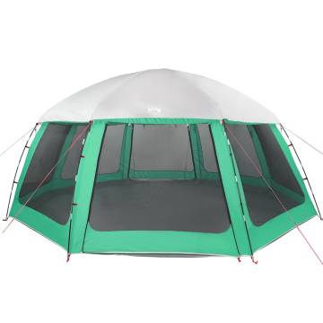 Pool Tent with Removable Fly & Mesh Walls - Sea Green 612x612 cm