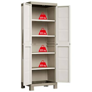 Keter Excellence Storage Cabinet Beige & Taupe - 182 cm