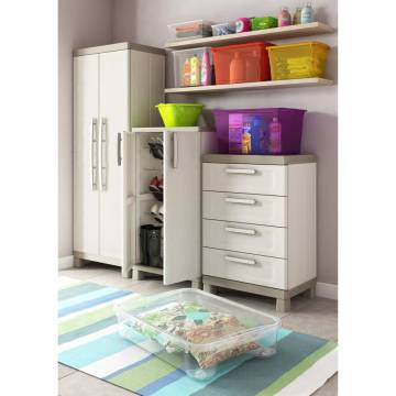 Keter Excellence Storage Cabinet Beige & Taupe - 182 cm