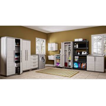 Keter Low Storage Cabinet Excellence Beige & Taupe - 97 cm