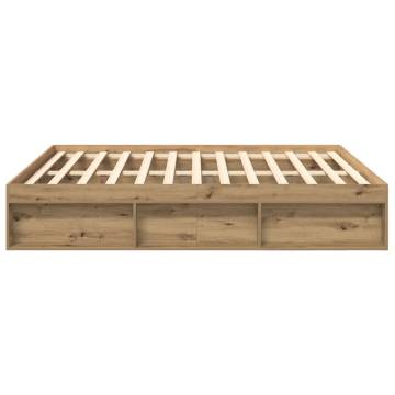 Artisan Oak Bed Frame 180x200cm | Super King Engineered Wood