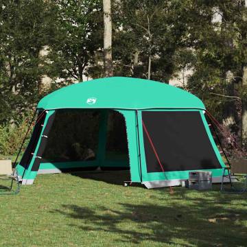 Sea Green Pool Tent with Removable Fly & Mesh Walls - 618x532 cm