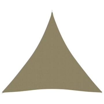 Sunshade Sail Oxford Fabric Triangular 4.5x4.5 m Beige