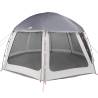 Pool Tent with Removable Fly & Mesh Walls - 510x510 cm Grey