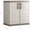 Keter Low Storage Cabinet Excellence XL - Beige & Taupe 93 cm