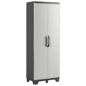 Keter Storage Cabinet with Shelves - Black and Grey 182 cm | Hipomarke